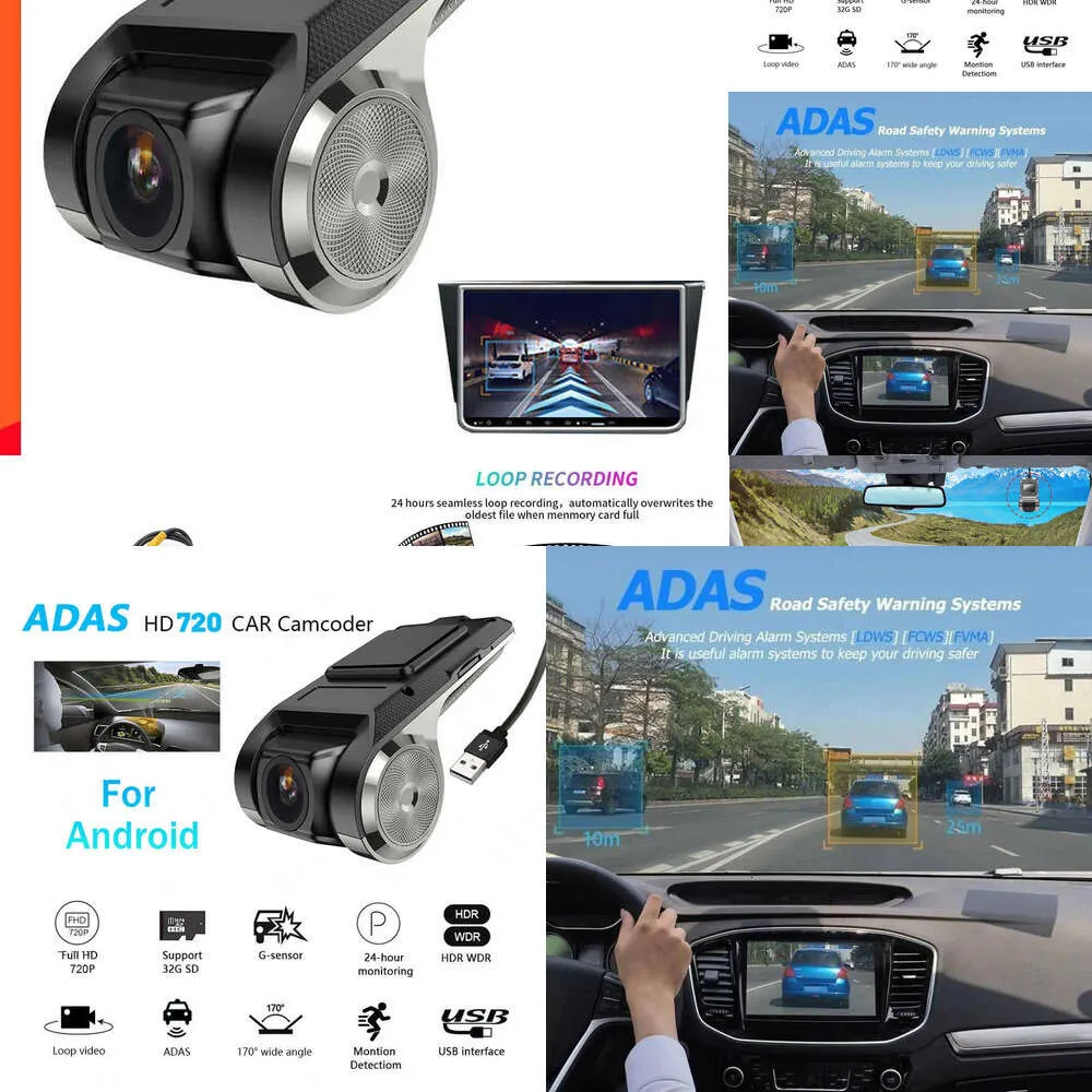 New New New ADAS For Android Player Navigation Full HD Car DVR USB