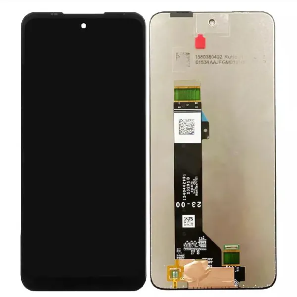 Motorola G Play에 대한 LCD 디스플레이 화면 어셈블리 2024 XT2413 6.5 인치 Pantalla 프레임 설치 교체 부품 검은 색