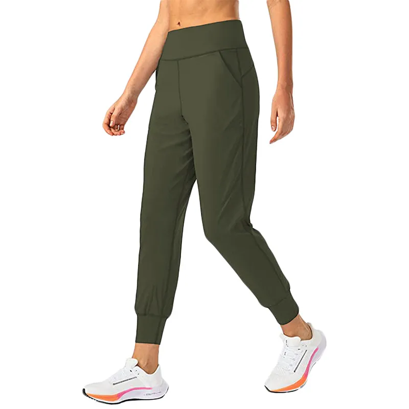 lu yoga kadınlar jogger pantolon yüksek bel ll yumuşak kadın çizim pantolon eğitim bayan koşu pantolon ll93004