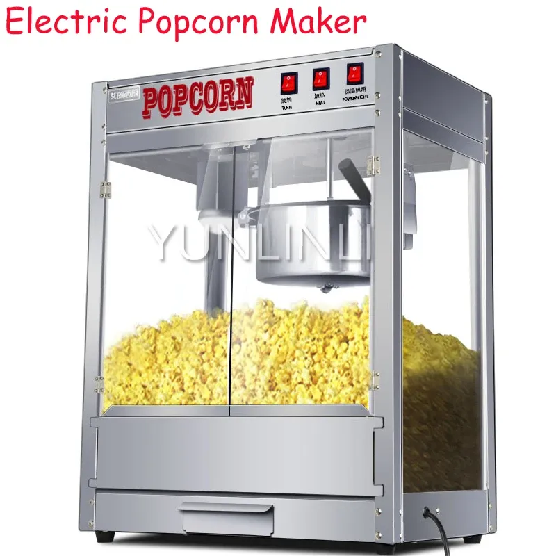 Macher kommerzielle automatische Popcorn -Maschine Elektrischer Popcorn -Hersteller mit Nicht -Stick -Blütenblumentyp sphärischer Popcornhersteller