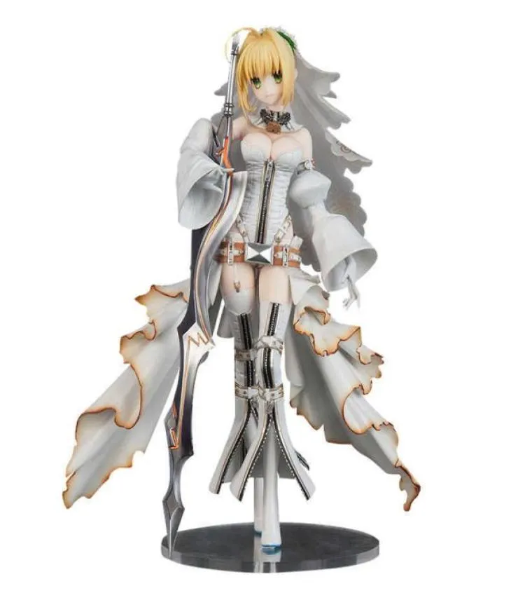 25cm Flare Fategrand Order Sabre Nero Claudius Bride Anime Figure PVC Action Figure Toy Toys Sexy Girl Collectible Doll Q078506347