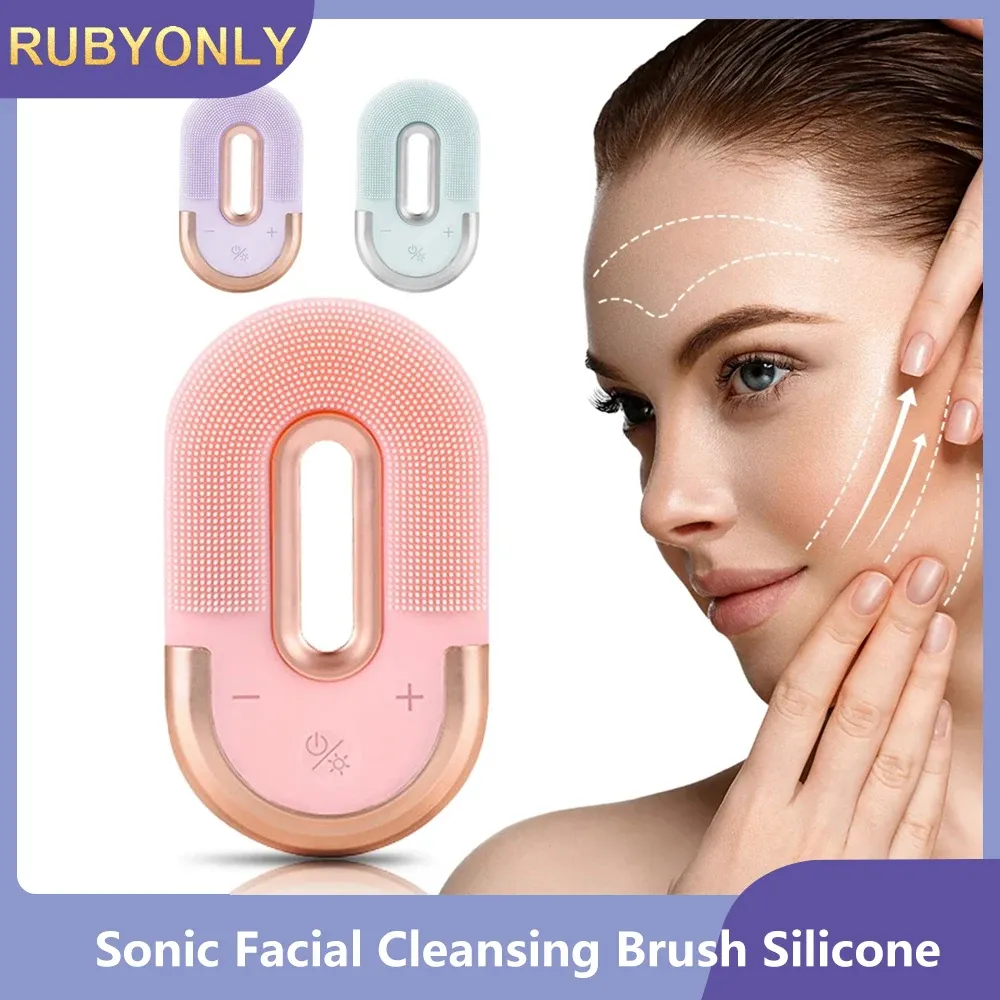 Скрубберы Sonic Facial Cleansing rush Silicone Face Cleanser Electric Face Massage Отшелушивание