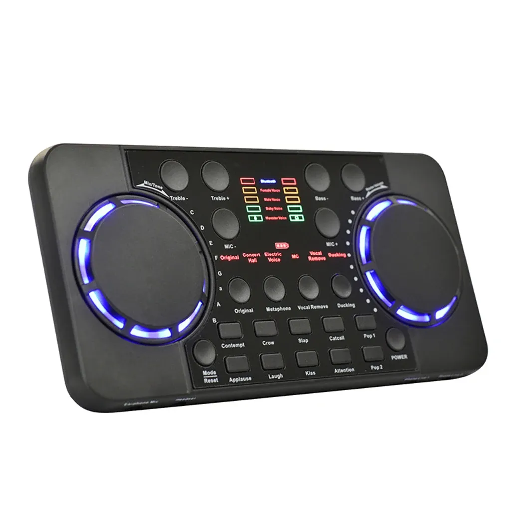 Équipement V300 Pro Carte son Bluetooth compatible Mélangeurs audio Effects ACCESSORIE ACCESSOIR DJ Console de réduction de bruit d'effet numérique