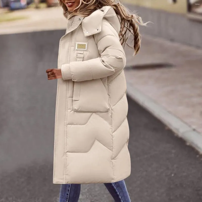Women s Jackets 2024 Loose Cotton Padded Coats Women Winter Hooded Parkas Thick Warm Down Hoodie Zipper Long Plus Size 3XL