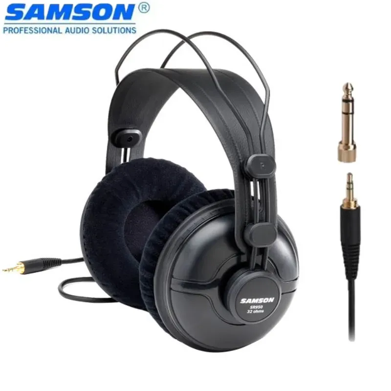 Boots Samson SR950 Professional Studio Referenzmonitor Kopfhörer Dynamisches Headset Closed Ohr -Design zum Aufnehmen der Überwachung des Spiels DJ