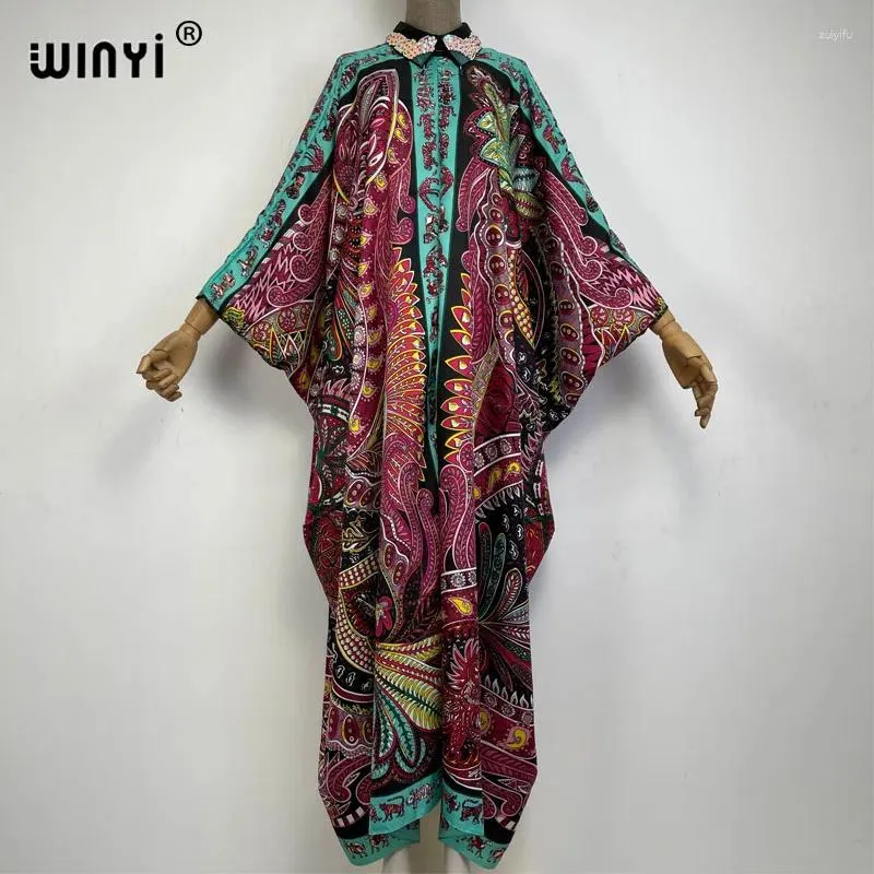 Повседневные платья Winyi на Ближнем Востоке вышитые вырезка