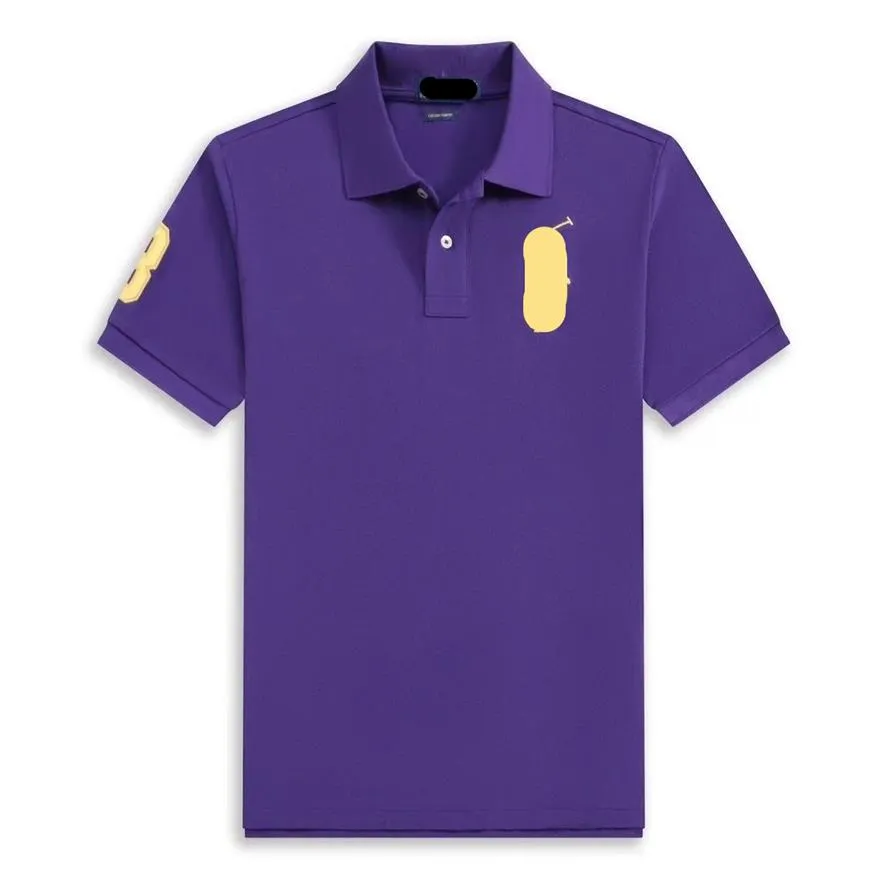 Brand de créateur Coton% 100polo Shirt Summer MA broderie Polo pour hommes T-shirt décontracté à manches courtes à manches courtes à manches courtes