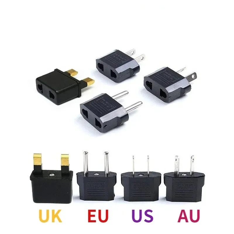 2024 5PCS Adaptateur de voyage universel de haute qualité EU à US EU AU UK Plug Adapter Converter Power Plug Adapter Converter for Power Plug Converter