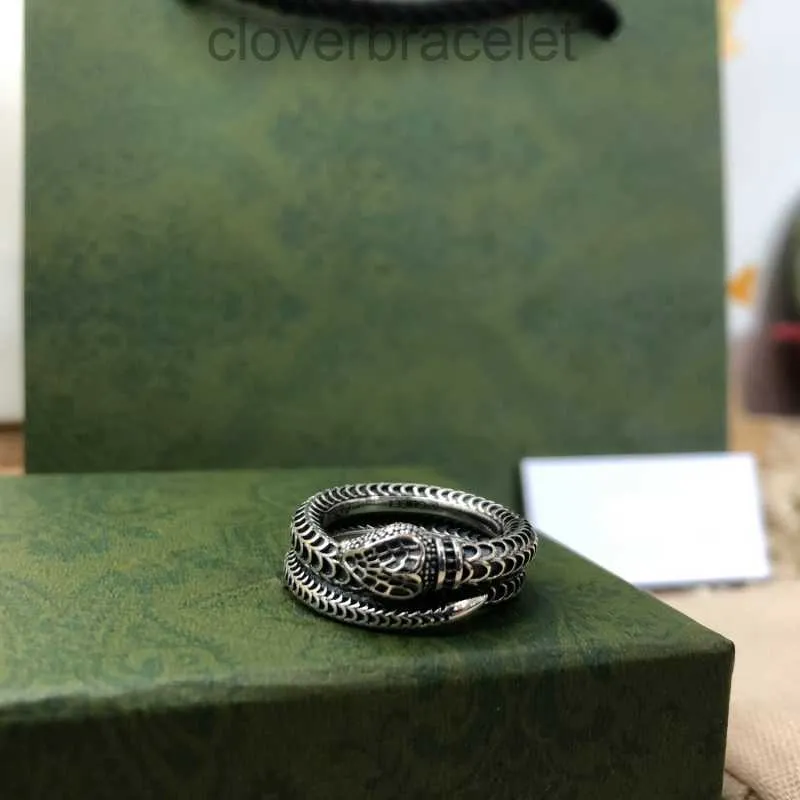 925 Silver Designer Love Heart Ring For Mens Womens Snake Band Anneaux de qualité haute de qualité couples de mariage Men de mariage des femmes designers