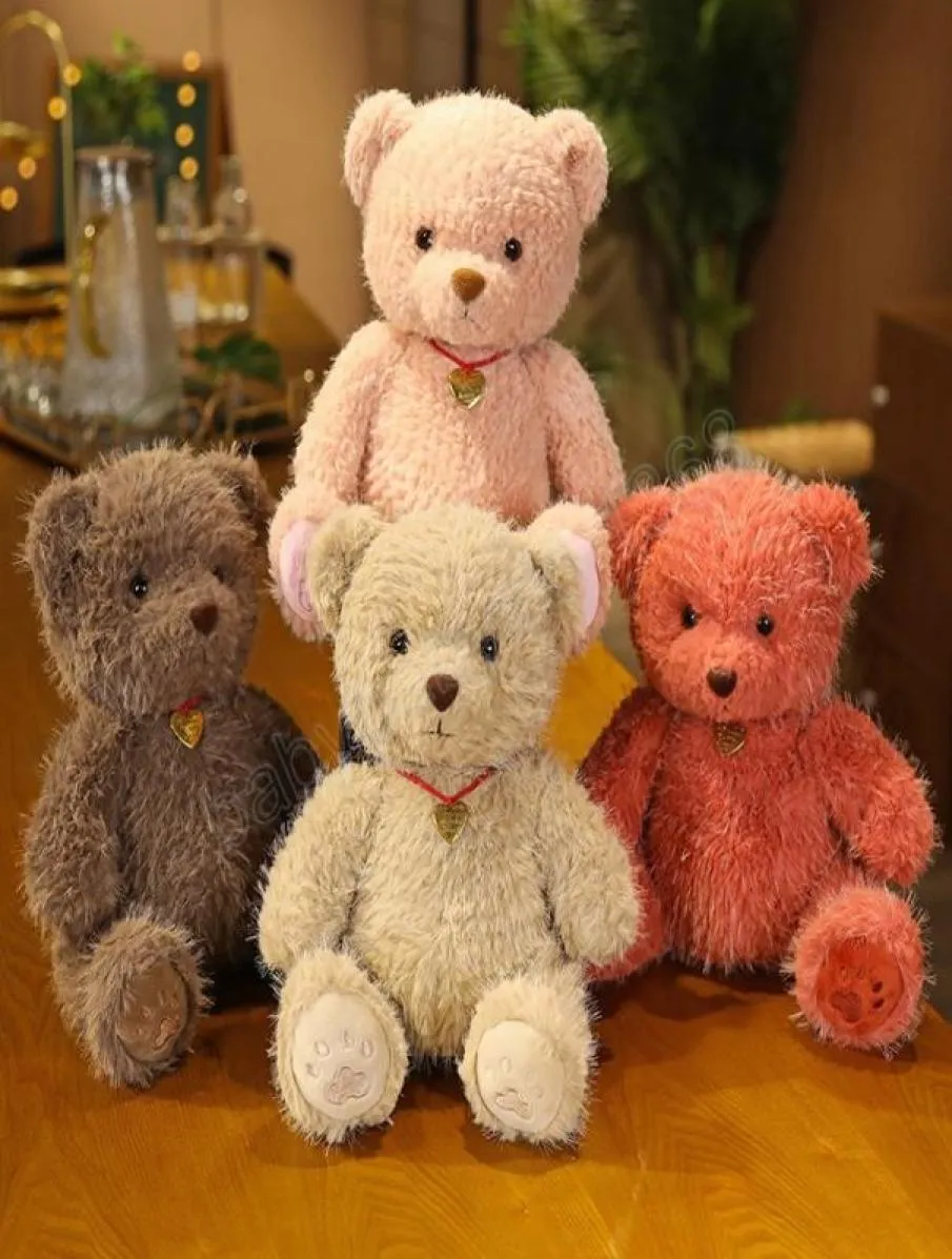25CM Kawaii Teddy Bear Stuffed Plush Toys Baby Cute Soft Bears Plush Doll Girls Birthday Christmas Gift Wedding Party Decor8047782