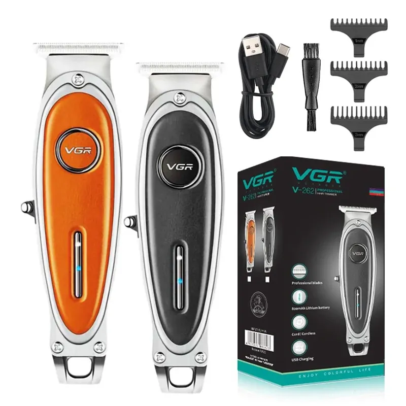 Trimmer Trimless Professional Metal Hair Trimmer pour hommes Batterie de trammage au lithium du carter à barbe rechargeable.