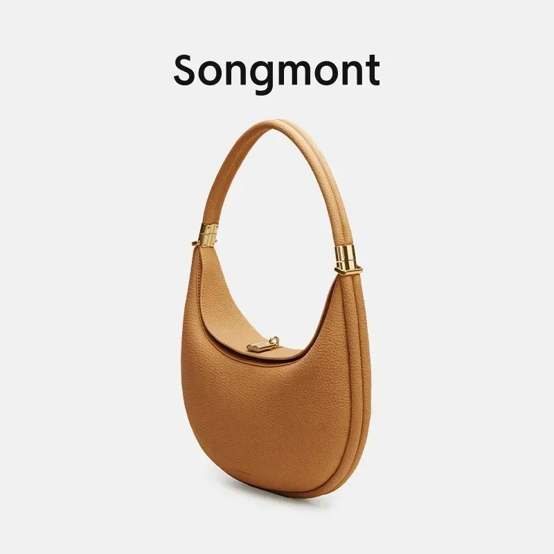 【KOOLOSET】Halfmoon Leather Bag Half-Moon Leather Crossbody Bag - Vintage Brown – Zee Bee