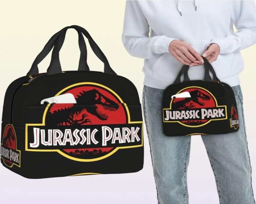 Bolsa de parque Jurassic personalizado Mujeres Luncher de lonchera aislada cálida para niños Escuela 2207113183368