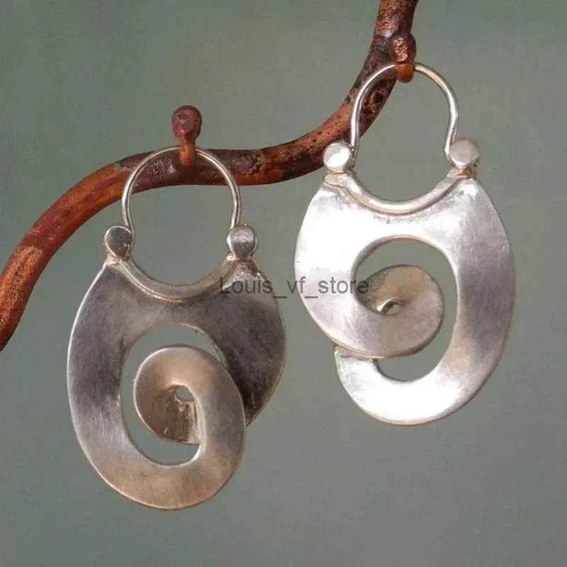 Boucles d'oreilles de cerceau de boucles de boucle gitane en boucle gitane pour femmes bijoux vintage couleurs argentées