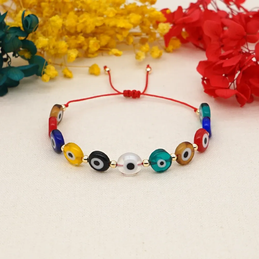 Strands GO2BOHO New Turkish Evil Eye Beads Bracelet Handmade Trendy Friendship Bracelets for Women