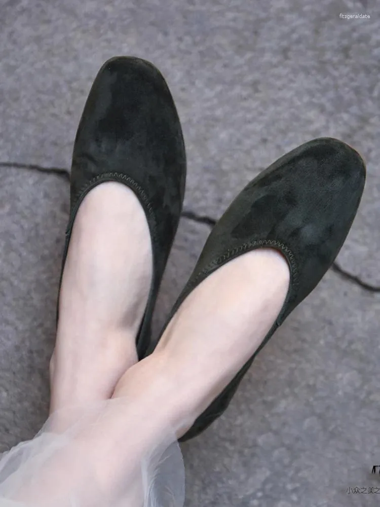 Casual schoenen Artmu originele loafers voor vrouwen schapen suède lederen flats vrouw lente luxe retro werkende boot dames