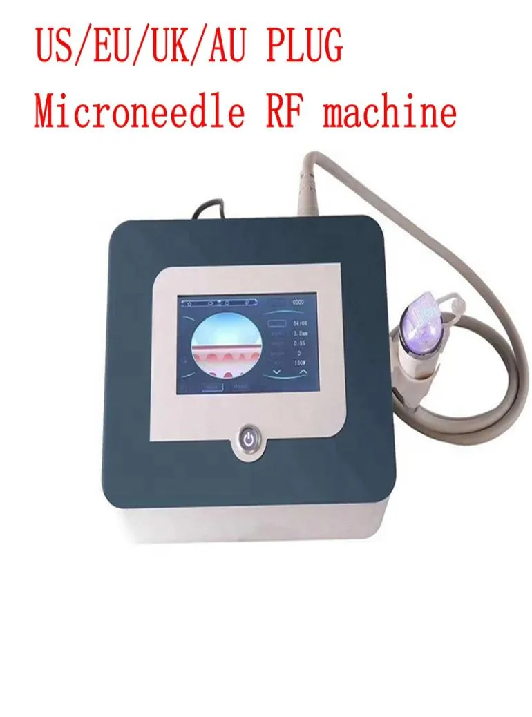 Bärbar fraktionerad RF -mikroneedle Machine Facial Lift Gold Micro Needle Acne Screch Mark Borttagning System DHL Ship8347514