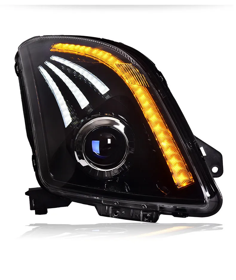 LED إشارة الدوران العدسة ذات الحزمة المزدوجة لـ Jimny Swift Headlight 2005-2016 إكسسوارات سيارة Light Light أثناء النهار
