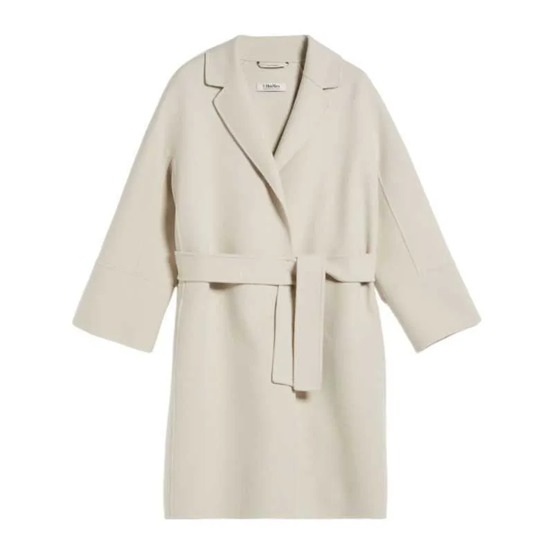 Manteau de manteau de manteau en cachemire manteau de luxe Max Mara Womens Commu au manteau de laine courte de la mode avec design minimaliste minimaliste