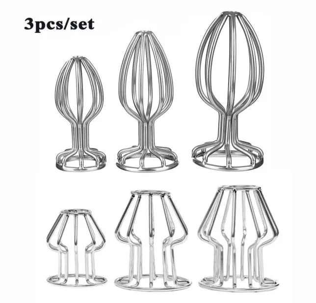 Stainless Steel Hollow Anal sexy Toys Can Strapon Female Masturbator Dilator For Gay Ass Plug Buttplug Massager 3 Size8896176