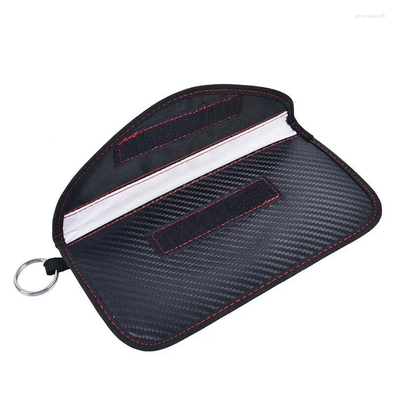 Storage Bags Explosive Anti-radiation Mobile Phone Signal Shielding Bag Carbon Fiber Car Key Case