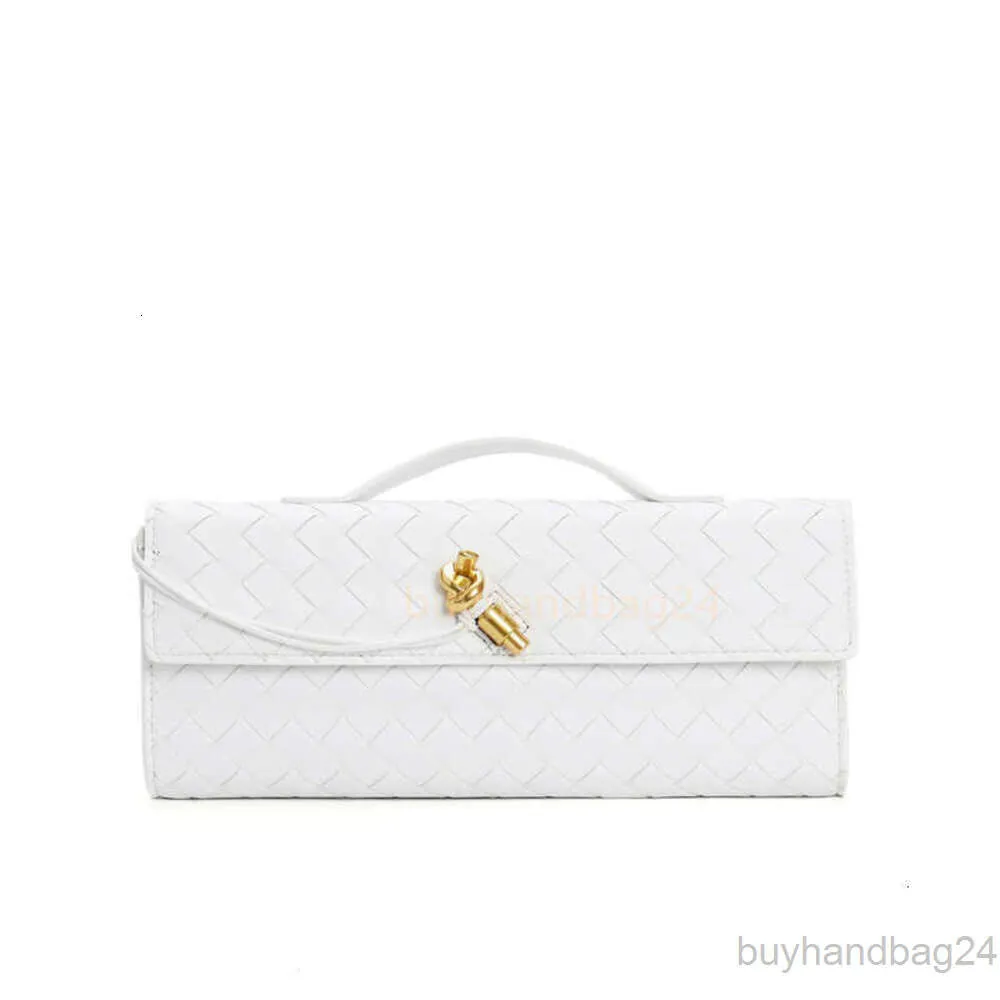 2023 Single Long Lock Clutch Andiamo Bag Hardware Handle Botegas Cross Lady Bags Venetas New Fashion Purse Woven Buckle Stick Shoulder Women Baguette U6M5 VZUM