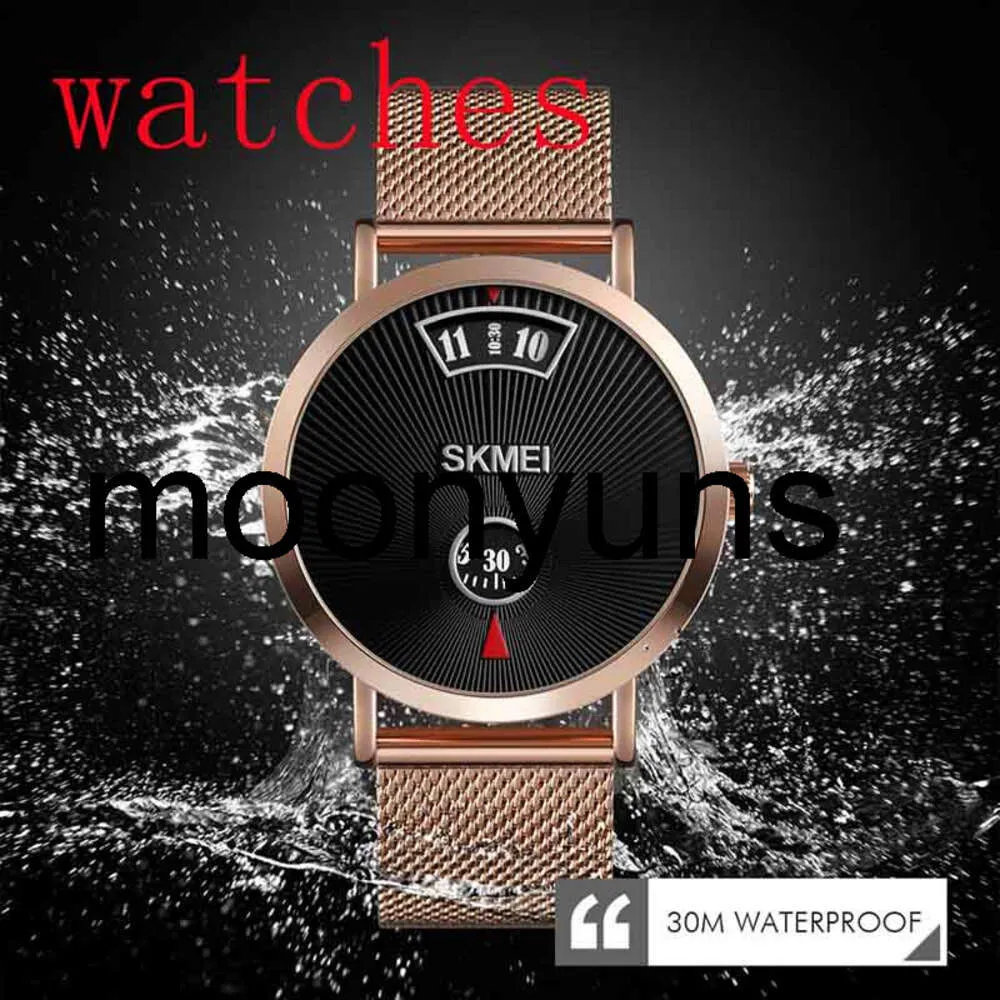 Skmei Watch 2022New Skmei Simple Men Quartz Watch Fashion Montre Monde Business Style 3BAR ACIER INOXEUX INTÉRIEUR 3BAR