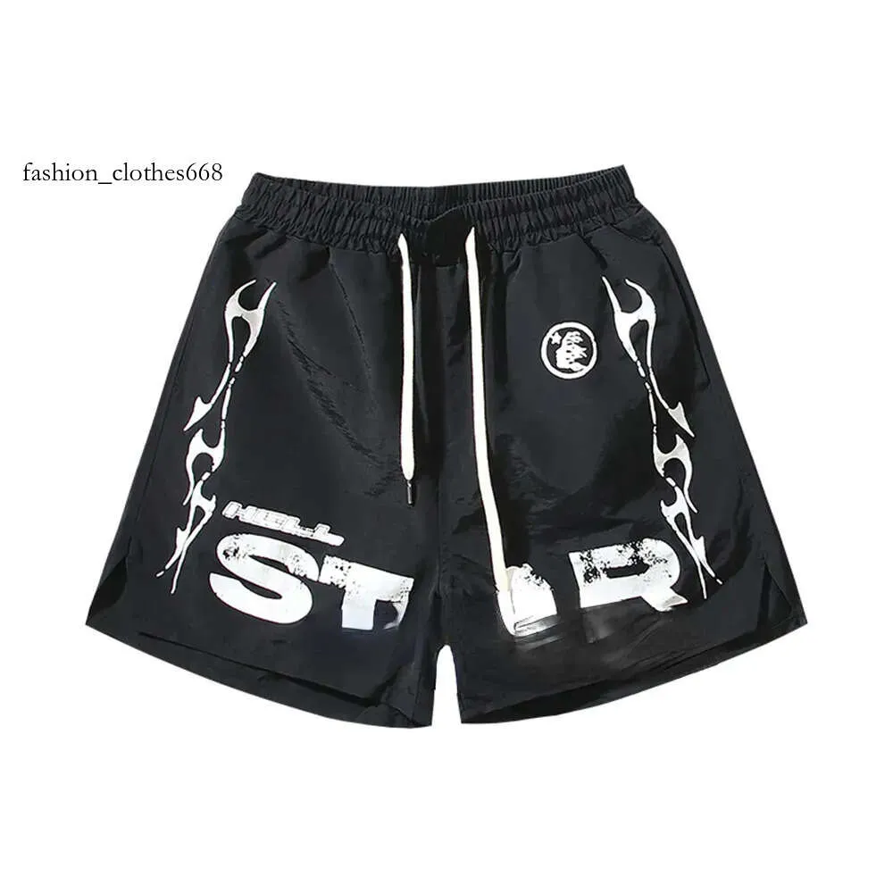 Hellstar Shorts Designer Men Solid Low Casual Pants Elastic Waist Polyester Short Pant Outdoor Sport Fashion Shortwig