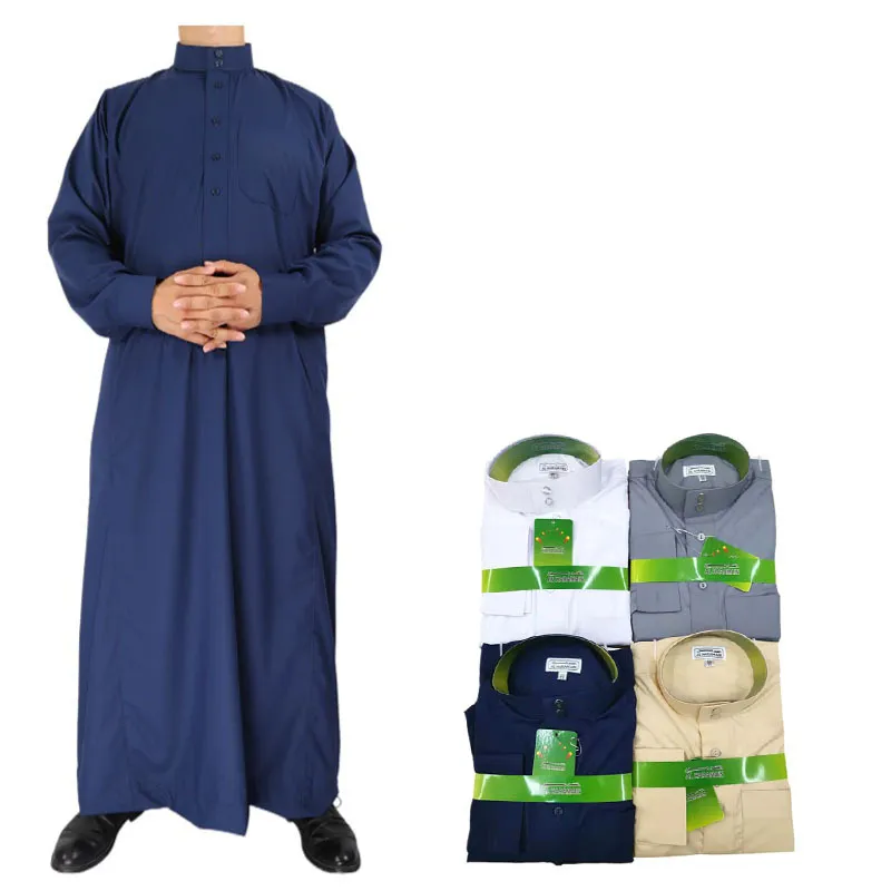 Arabska szata na Bliskim Wschodzie Męska szata etniczna stojak na stoisko Koszulki Rękot islamski odzież islamska