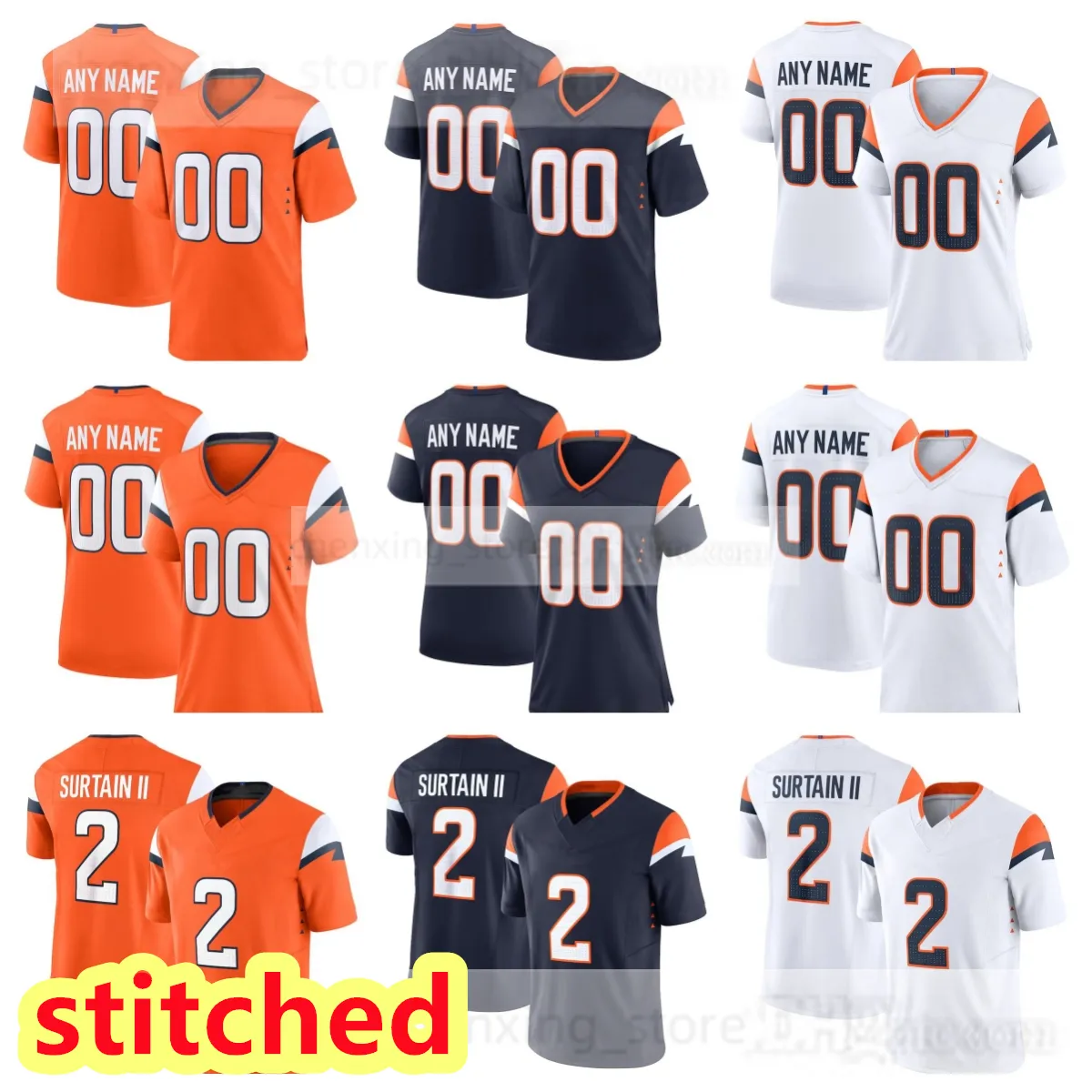 2024 FOTBALL JERSEY SYTDE 7 John Elway 27 Steve Atwater 30 Terrell Davis 49 D.Smith 84 Shannon Sharpe 57 T.Jackson 65 Gary Zimmerman 18 Peyton Manning