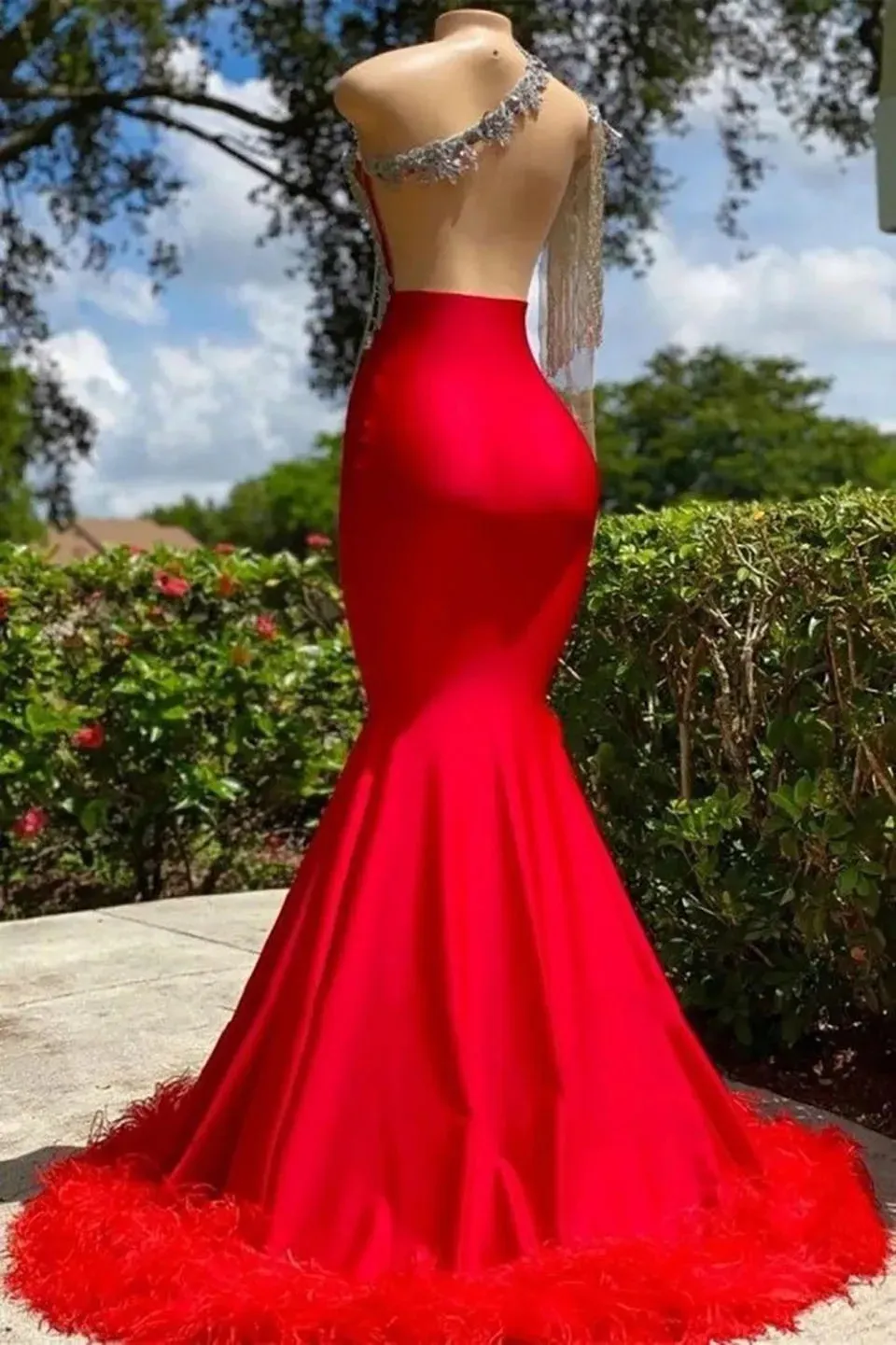 red prom dress with silver sequins Dazzling Dark Red Sequin Silver Beading Mermaid Prom Gown