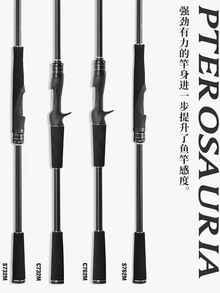 Accessories 2023 New Tsurinoya Pterosauri Ii Lure Fishing Rod 1.98/2.1/2.2/2.4m Fuji Parts Spinning/casting Bass Rod Lure Weight 528g