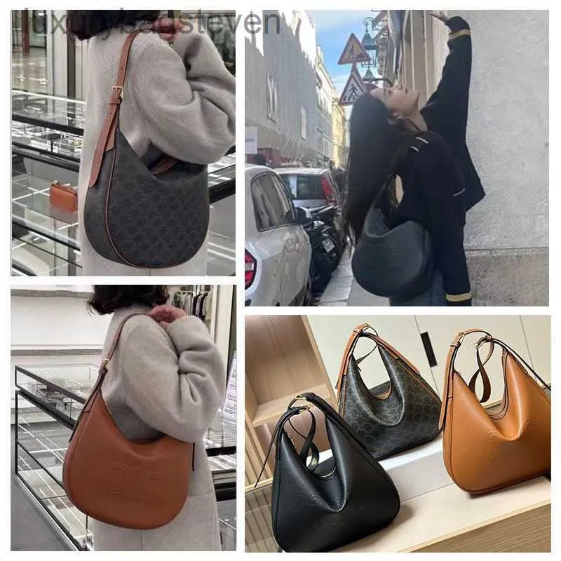 Sacs de créateurs de marque Cellin de qualité supérieure Nouveau sac à sous-arme Hobo Sac à un sous-bras pour femmes hivernaux grande capacité Half Moon Bag Sac à bandoulière avec logo d'origine