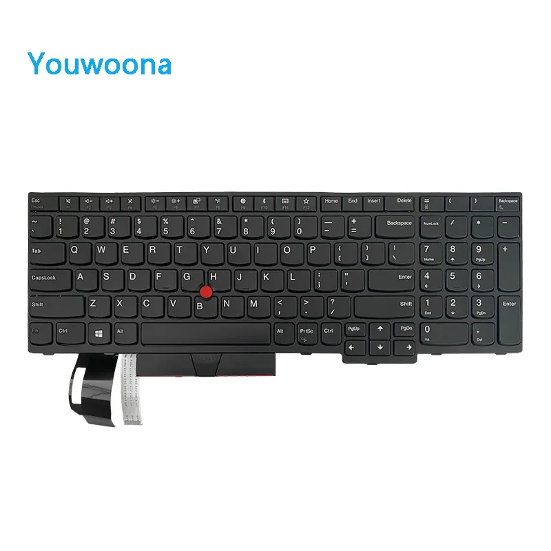 Claviers Nouveau clavier d'ordinateur portable d'origine pour Lenovo Thinkpad E580 E585 T590 E590 E595 L580 L590 P52 P53 P72 P73 R590 T15 P15S