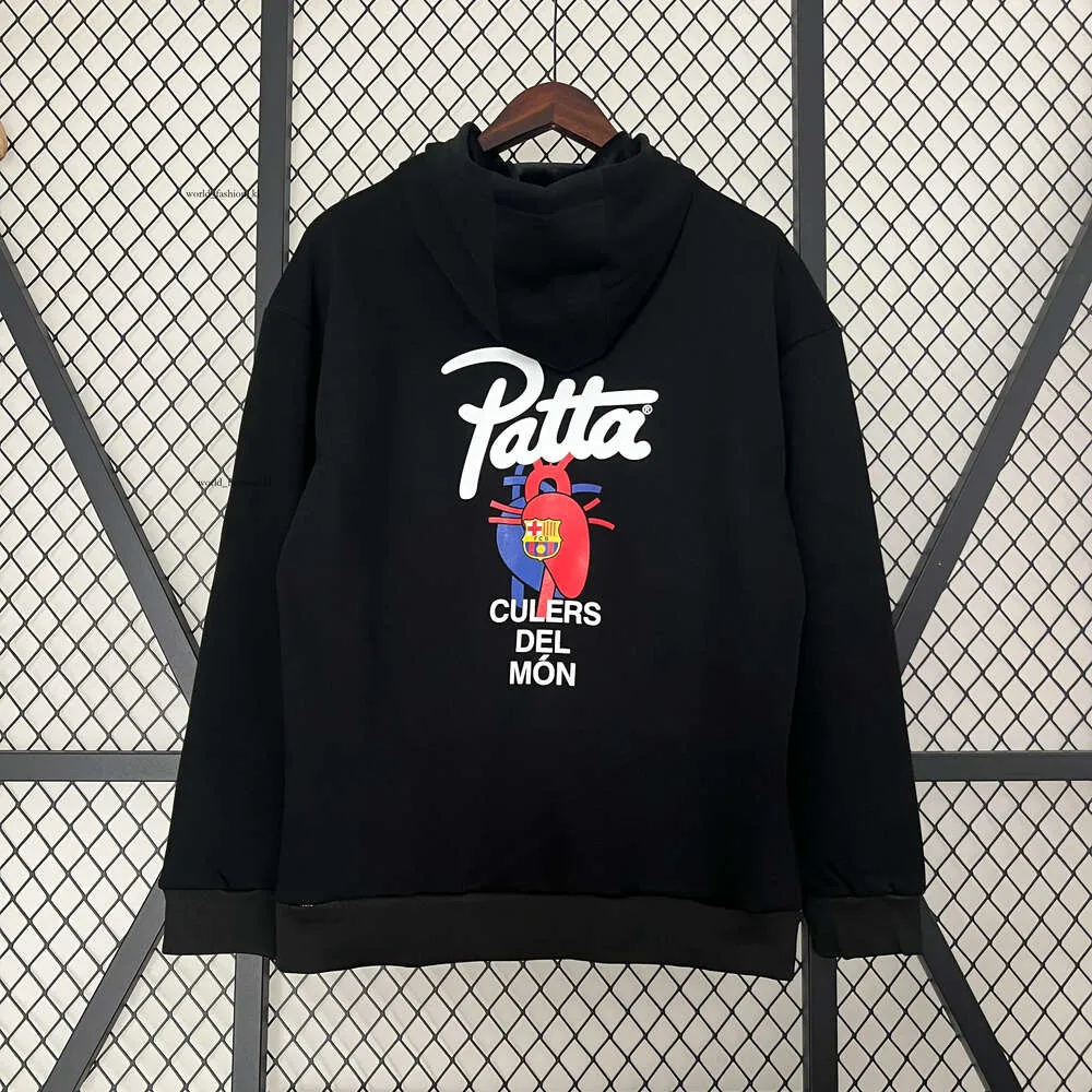 24-25 Barcelona Bluzy piłkarskie Patta Co marki koszulki stylów Męskie Jersey Man Football Kurtka 2024 2025 Pullover Fan wersja 601