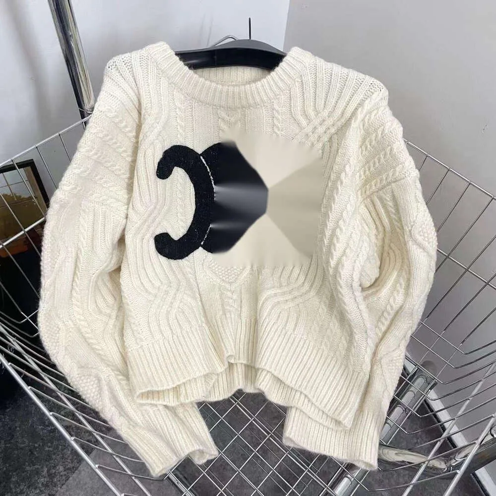 Trimphal Arch Sweater Designer Celiene Top Quality Luxury Fashion Seaters Design Design Twists Autumn Winter Round Neck Knit Seater Loose Lazy New Slim Short