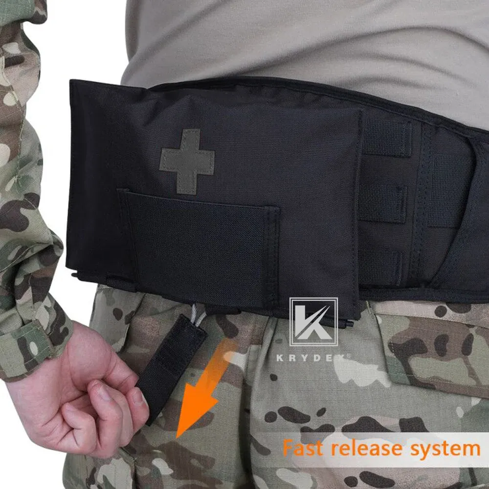 Survival Krydex Tactical LBT9022 SEAL MEDICAL KIT POUCH 5.5 "*9" Snabbfrisläppande Modular Molle Belt Outdoor Emergency Blow Out Storage Bag