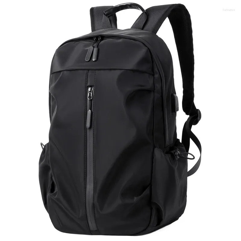 Backpack Leisure Men's Travel Trendy Brand Brand de 14 polegadas estudantes universitários Moda Korean Computer Bag