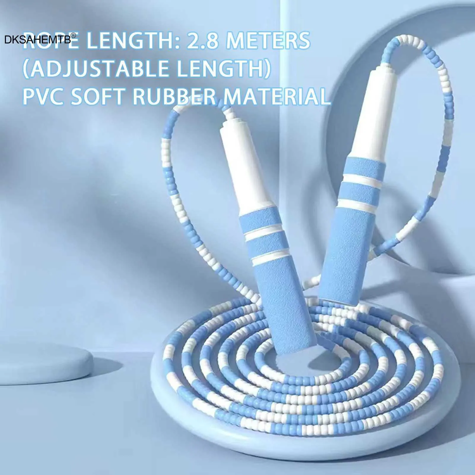 Adjustable Segmented Jump Rope - Durable Beaded Design for Fitness ...