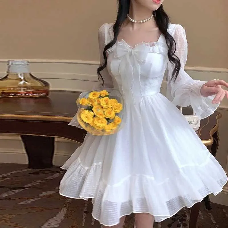 Fairy theme chiffon white floor-length dress with pullover closure and short  sleeves from Dhgate Basic & Casual Dresses - price 34.07