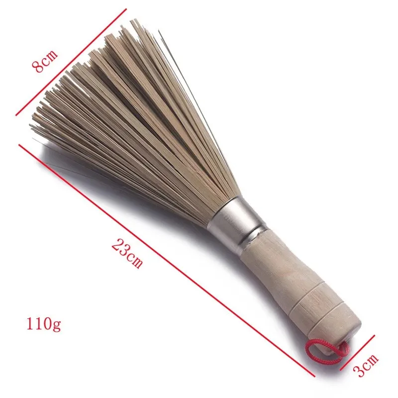 Novo tradicional Bambu Bamboo Wok Brush Breath Brush Wash Brush Cozinha Cozinha Brush Brush Hotel Supplies Hotel