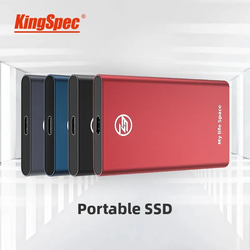 Kingspec SSD esterno SSD 120G 240GB 480GB 960G SSD portatile SSD 2TB Disco rigido HDD 1TB Type-C USB3.1 Disk rigido HD USB3.0 per laptop 240415