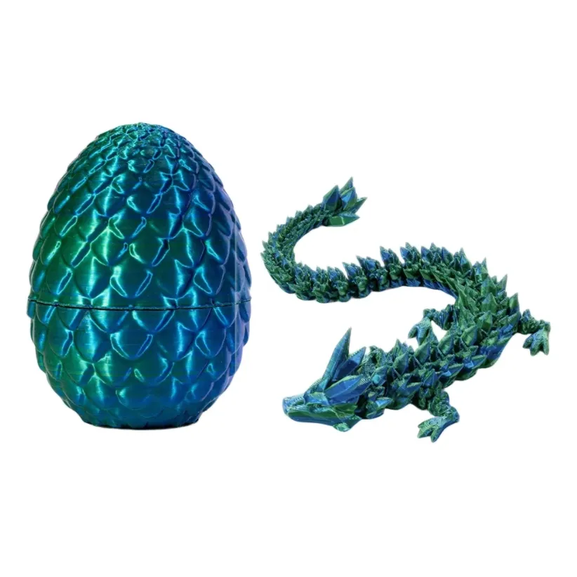 Drago drago integrato in 3D I bambini del drago cinese e uova Dragon Full Body Orniti per la casa Decorazioni Creative Giochi creativi