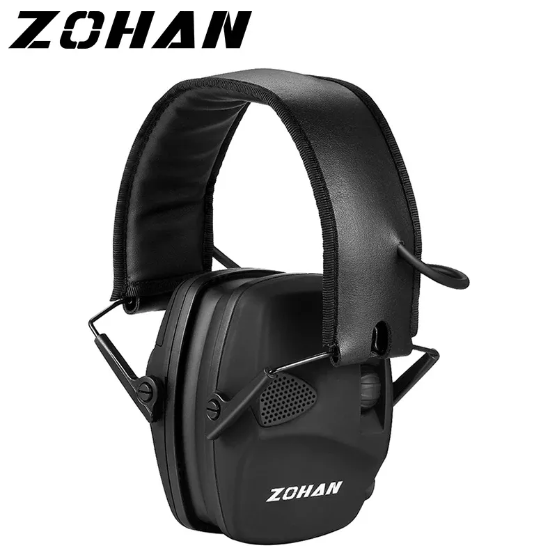 Tillbehör Zohan Electronic Shooting Ear Protection Sound Amplification Antinoise Earmuffs Professional Hunting Ear Defender Outdoor Sport