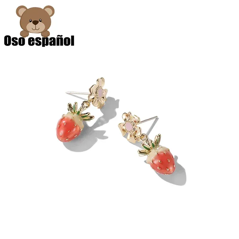 Earrings TSED040 Fine 925 Sterling Silver Fine Jewelry Spain Version Bear Jewelry Women's Earrings Wholesale Price Free Shipping