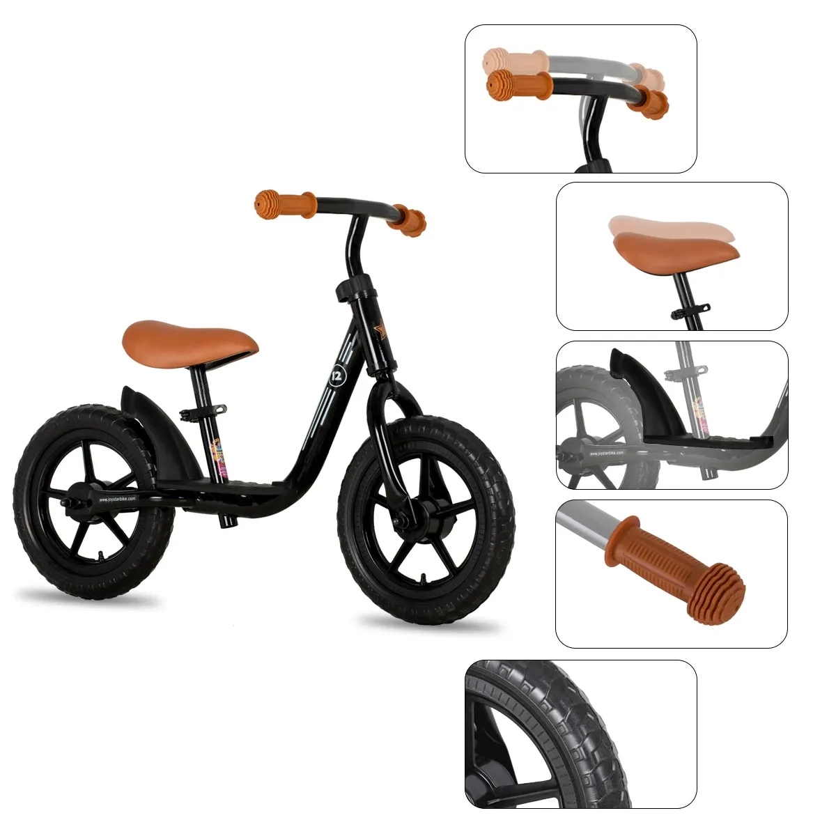 Lights EU/CN/US Lager 1012 tum Balance Bike Ultralight Child Riding Bicycle 13 Years Lär dig att åka sportbalanscykel