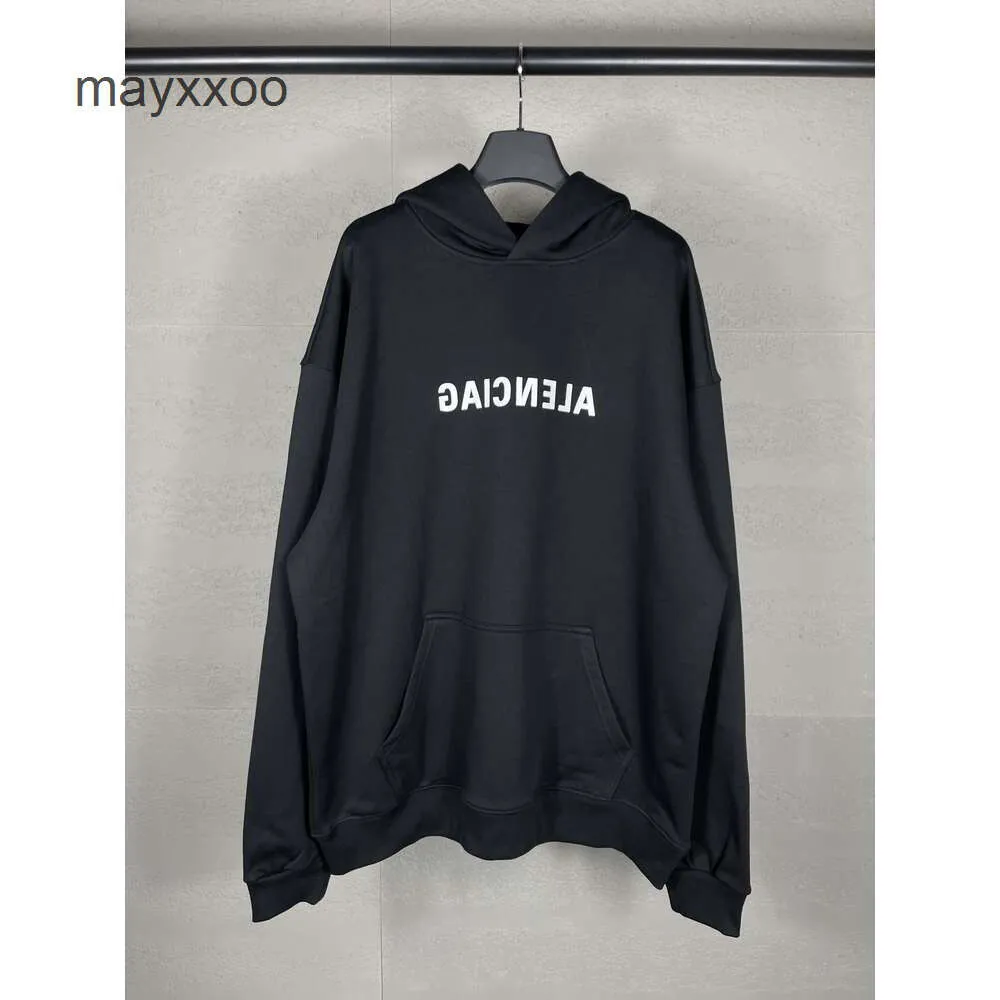 High Family Letter Hoodie Sweater Unisex Lange Versie Paris Casual B Balencigs Lijm Losse tape papier Mouwhoedhoeders afdrukken HEPF HAPF HUDEED GT22