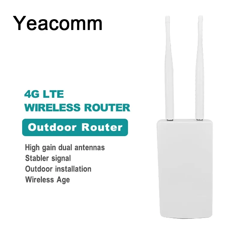Routeurs yeacomm CPF905 High Speed 4G LTE CPE Router Outdoor WiFi Access Wireless AP avec carte SIM