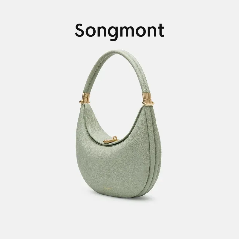 DHgate.com:Premium Half Moon Leather Underarm Bag for Women