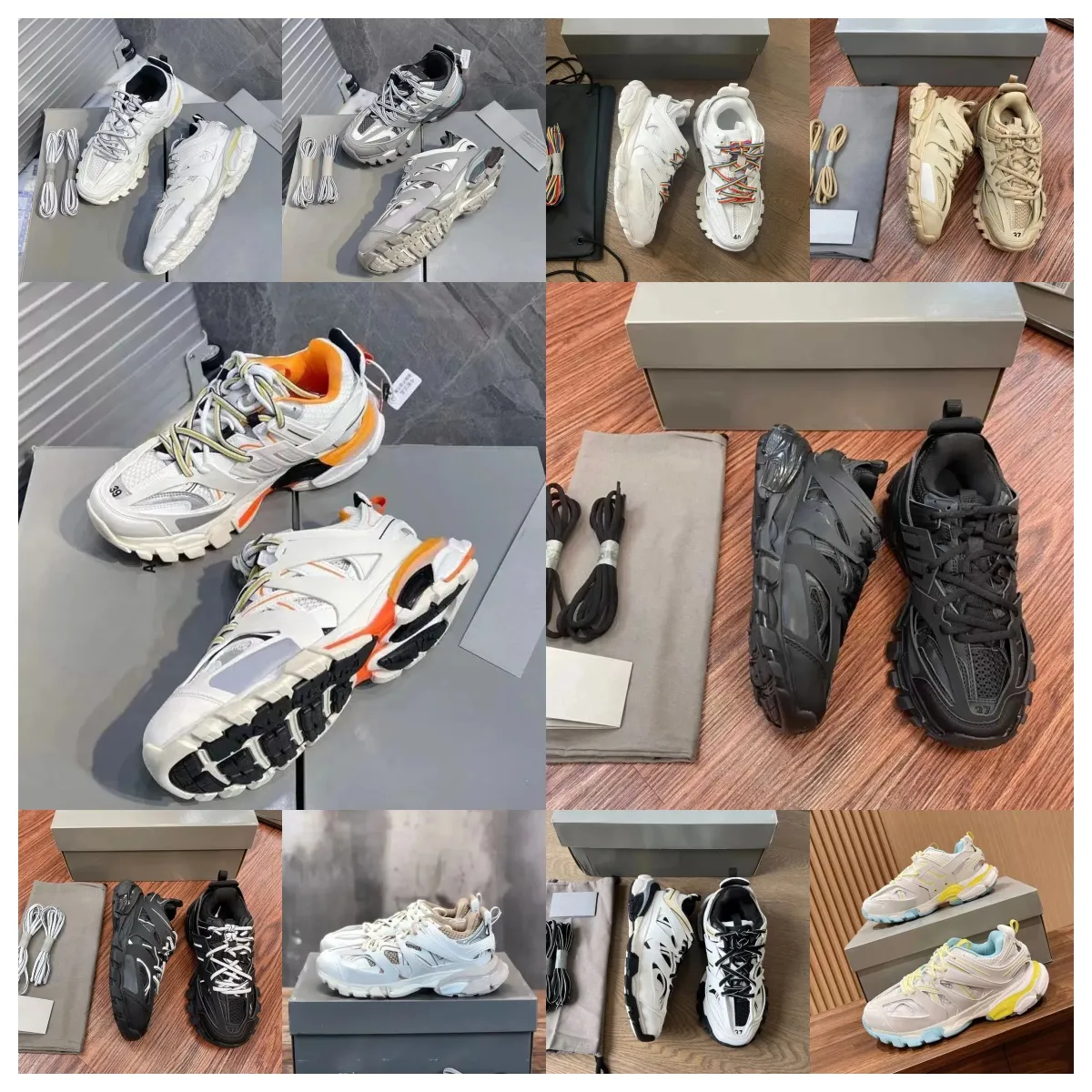 TOP BALENCIAHA BALANACE BALENCIGAA TRACK 3.0 Designer Casual schoenen Wit zwart schuim mannen Damesplatform Vintage Sneakers Runners Tess.S.Gomma Mesh Nylon